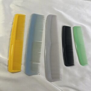 Lot Vintage 70's 80's Pocket Hair Combs UnbreakableNylon Unbranded USA Pocket‎ 5
